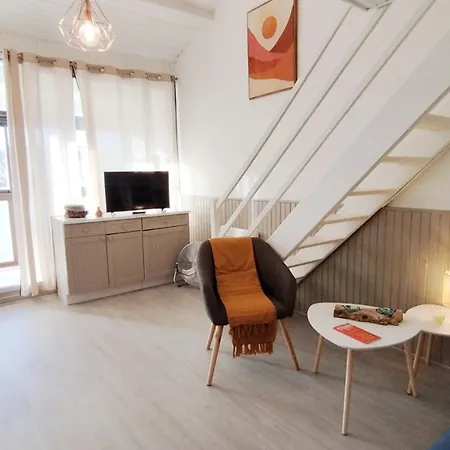 T2 Mezzanine - Front De - Parking Privé - 4 Personnes - St-pierre-la-mer - Fr-1-795-51